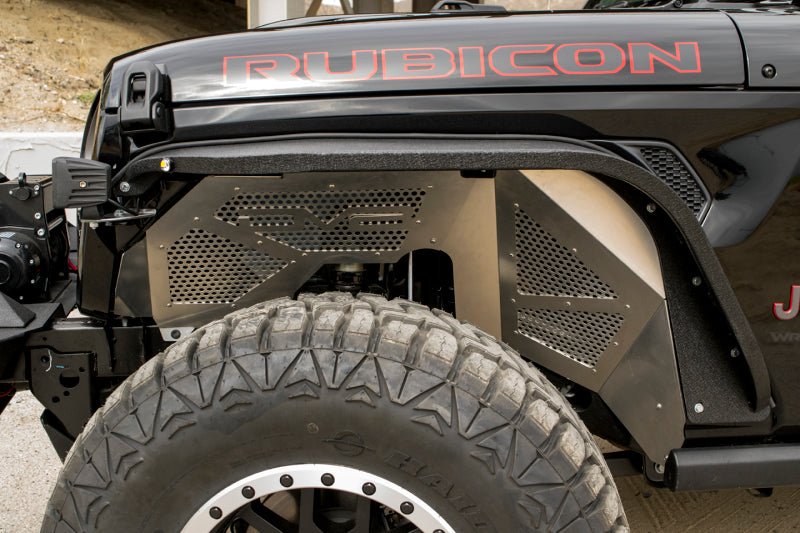 DV8 Offroad 2018+ Wrangler JL Slim Fenders w/ LED Turn Signal Lights (Set of 4) - Crew Original
