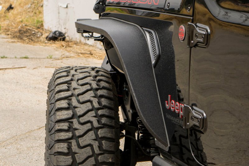 DV8 Offroad 2018+ Wrangler JL Slim Fenders w/ LED Turn Signal Lights (Set of 4) - Crew Original