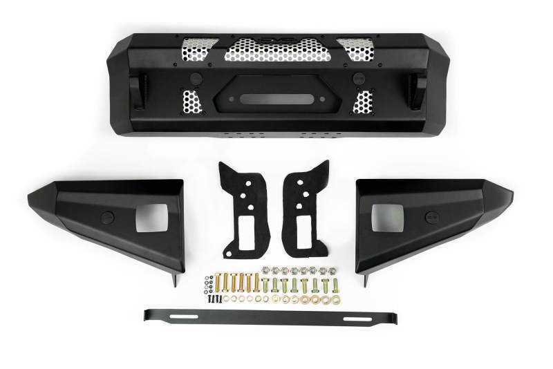 DV8 Offroad 2021+ Ford Bronco Front Bumper Winch Capable w/ Optional Bull Bar/Aux Light Opening - Crew Original