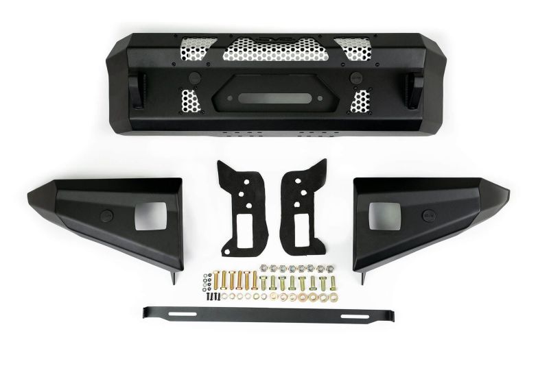 DV8 Offroad 2021+ Ford Bronco Front Bumper Winch Capable w/ Optional Bull Bar/Aux Light Opening - Crew Original
