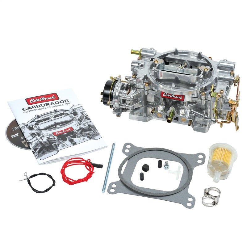 Edelbrock Carburetor Performer Series 4-Barrel 600 CFM Electric Choke Satin Finish - Crew Original