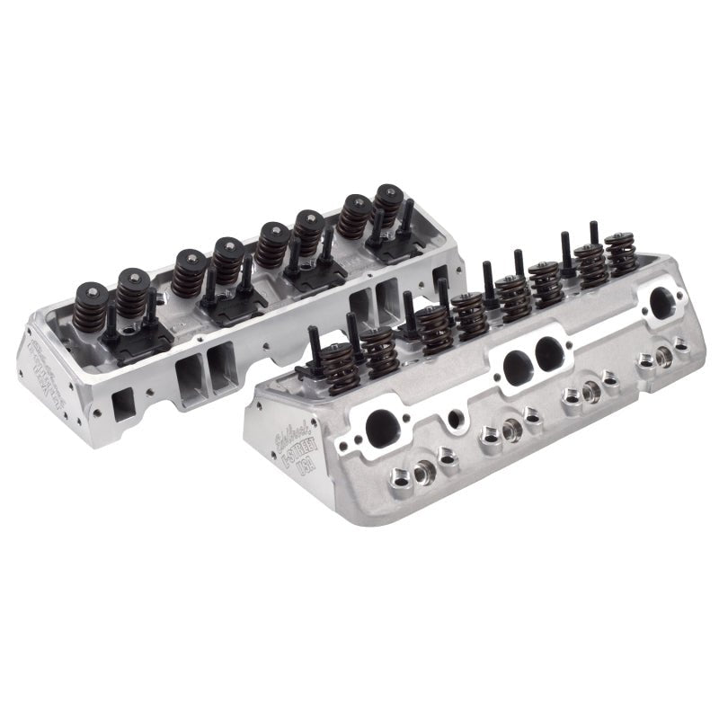 Edelbrock Cylinder Head E-Street SB Chevrolet 64cc (Complete Pair) - Crew Original