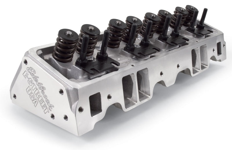 Edelbrock Cylinder Head E-Street SB Chevrolet 64cc (Complete Pair) - Crew Original