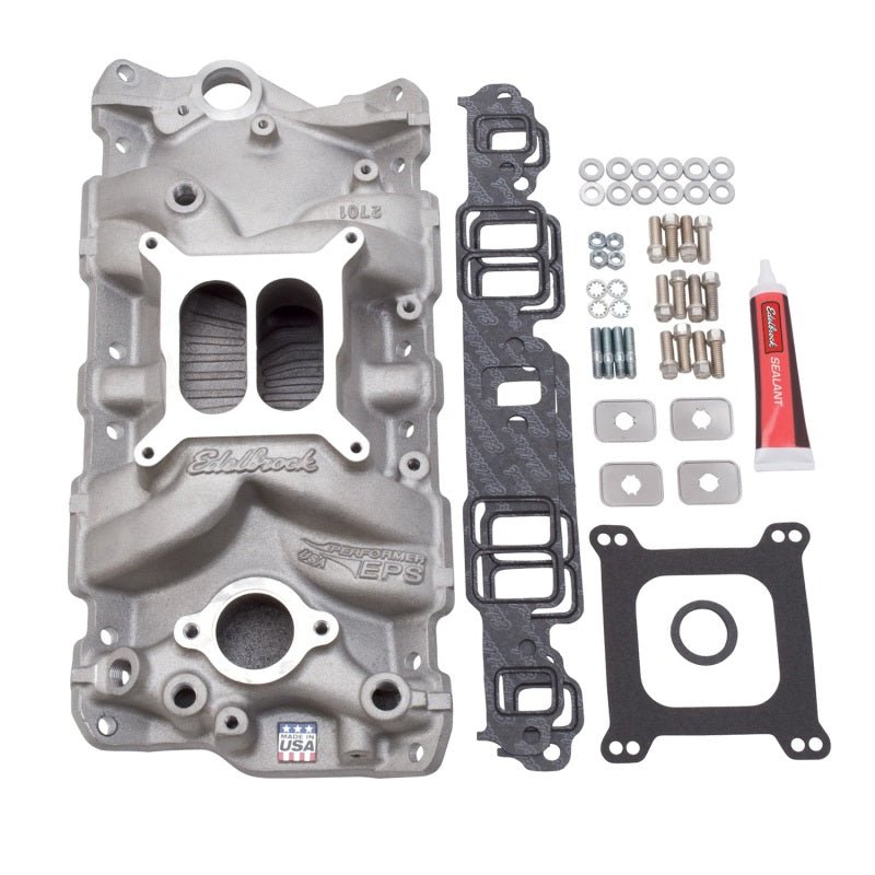 Edelbrock Manifold Installation Kit Performer Eps SBC 1957-1986 Natural Finish - Crew Original