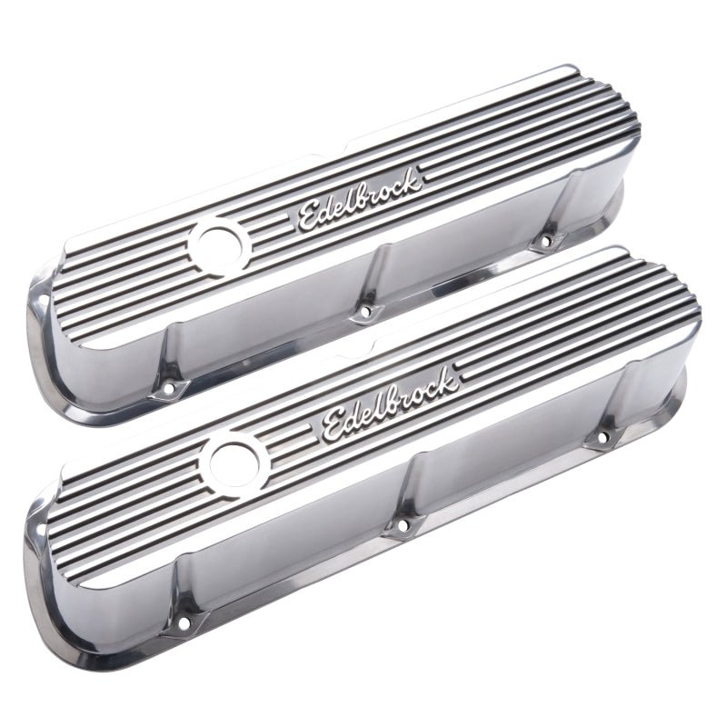 Edelbrock Valve Cover Elite II Series Ford 289-302-351W CI V8 Tall Polished - Crew Original