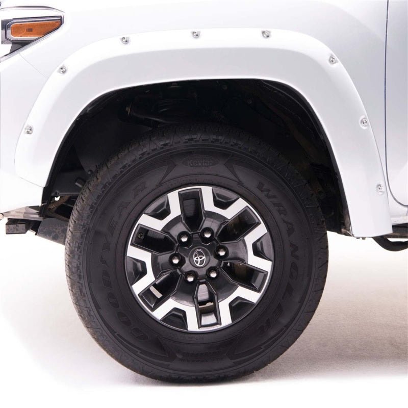 EGR 09+ Dodge Ram LD Bolt-On Look Color Match Fender Flares - Set - Bright White - Crew Original