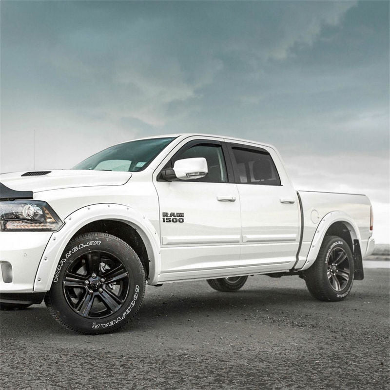 EGR 09+ Dodge Ram LD Bolt-On Look Color Match Fender Flares - Set - Bright White - Crew Original