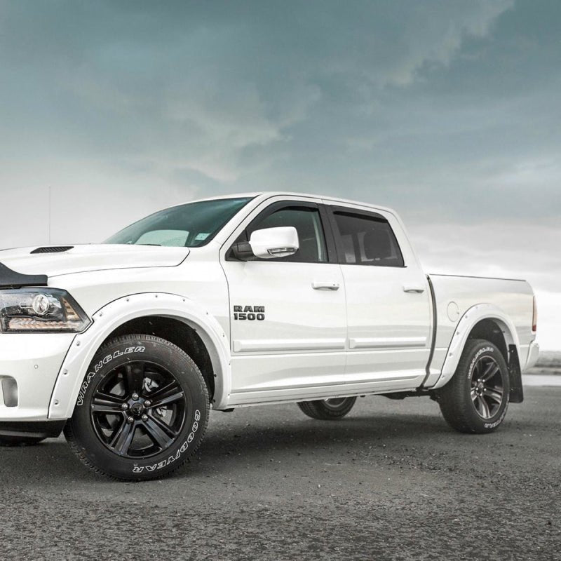 EGR 09+ Dodge Ram LD Bolt-On Look Color Match Fender Flares - Set - Bright White - Crew Original