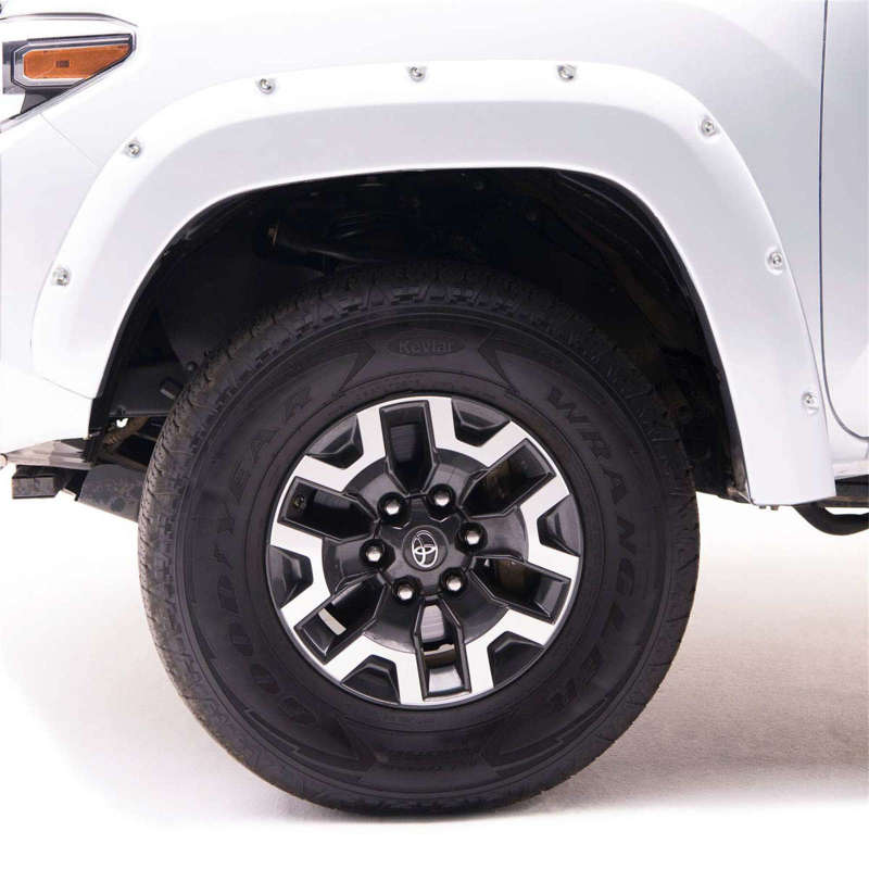EGR 09+ Dodge Ram LD Bolt-On Look Color Match Fender Flares - Set - Bright White - Crew Original
