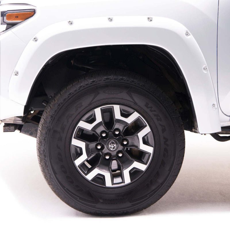 EGR 09+ Dodge Ram LD Bolt-On Look Color Match Fender Flares - Set - Bright White - Crew Original