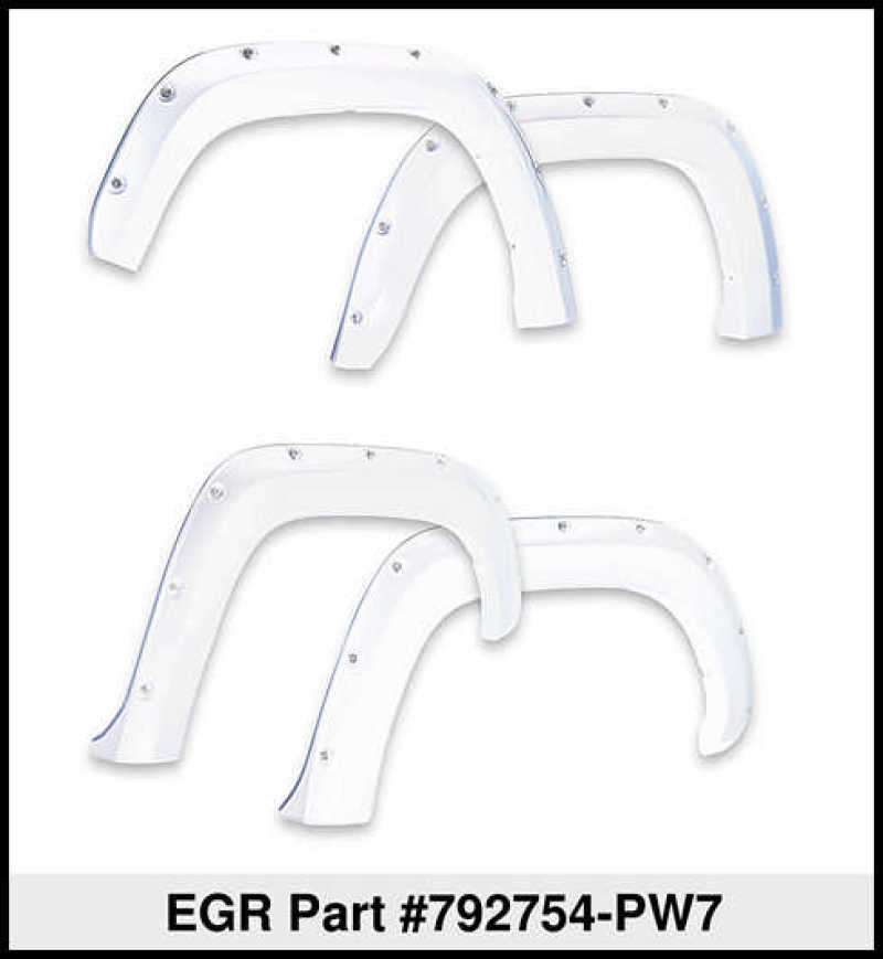 EGR 09+ Dodge Ram LD Sport Bolt-On Look Fender Flares - Set - Bright White - Crew Original