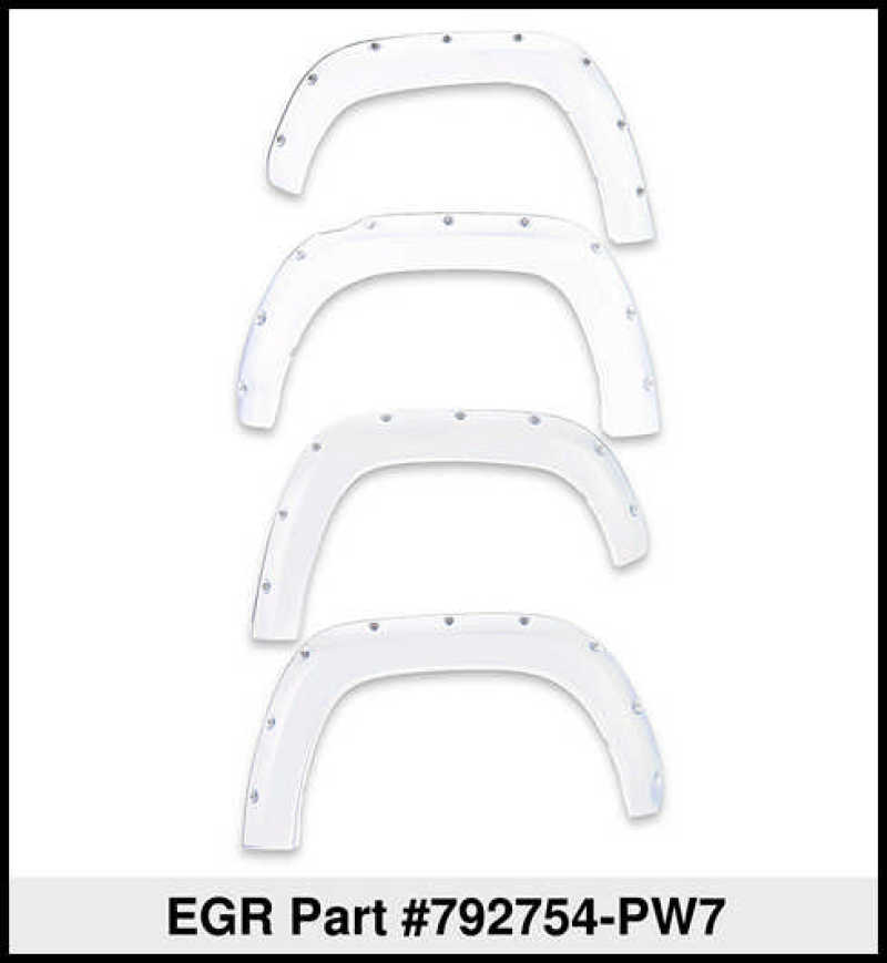 EGR 09+ Dodge Ram LD Sport Bolt-On Look Fender Flares - Set - Bright White - Crew Original