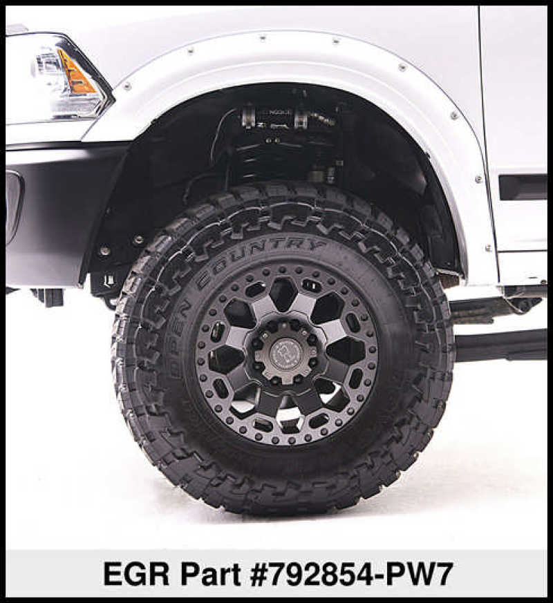 EGR 10+ Dodge Ram HD Bolt-On Look Color Match Fender Flares - Set - Bright White - Crew Original