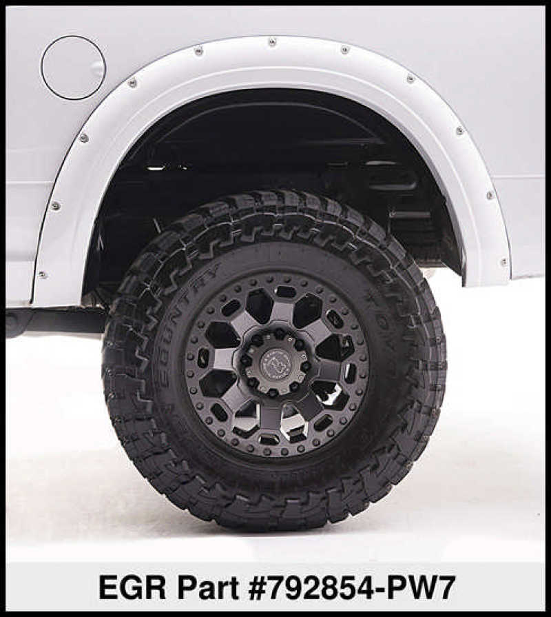 EGR 10+ Dodge Ram HD Bolt-On Look Color Match Fender Flares - Set - Bright White - Crew Original