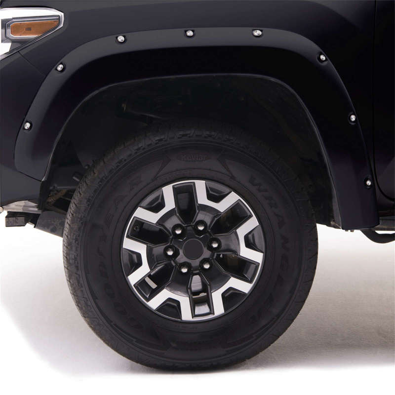 EGR 14+ Chev Silverado 6-8ft Bed Bolt-On Look Color Match Fender Flares - Set - Black - Crew Original