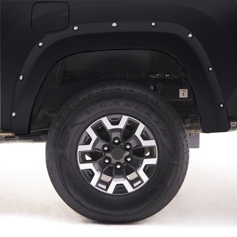 EGR 14+ Chev Silverado 6-8ft Bed Bolt-On Look Color Match Fender Flares - Set - Black - Crew Original