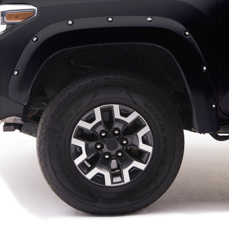 EGR 14+ Chev Silverado 6-8ft Bed Bolt-On Look Color Match Fender Flares - Set - Black - Crew Original