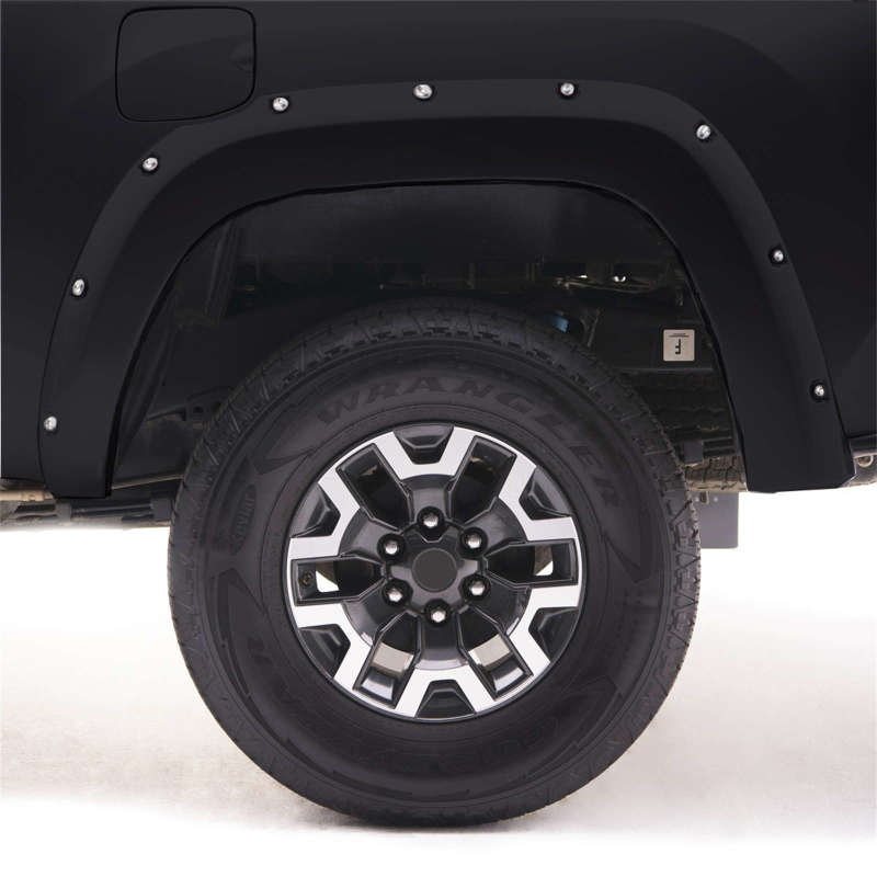 EGR 14+ Chev Silverado 6-8ft Bed Bolt-On Look Color Match Fender Flares - Set - Black - Crew Original