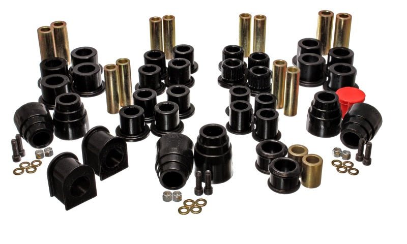 Energy Suspension 00-04 Ford Excursion 4WD Black Hyper-flex Master Bushing Set - Crew Original