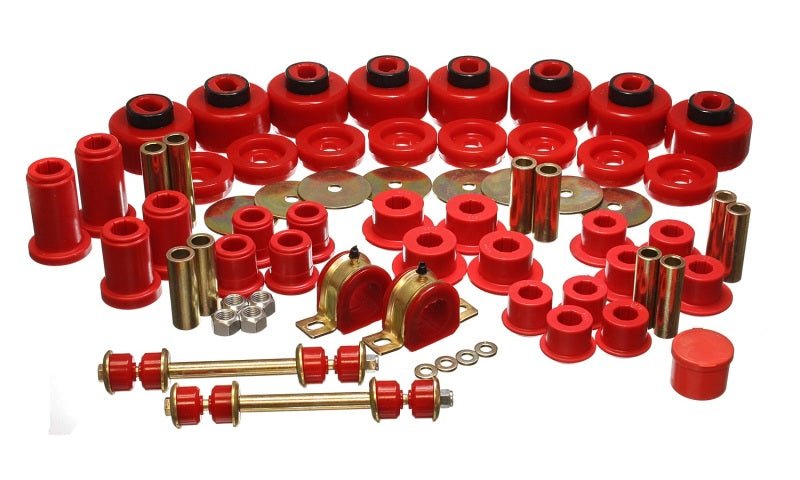 Energy Suspension 01-06 Chevy Silverado 4WD Red Hyper-flex Master Bushing Set - Crew Original