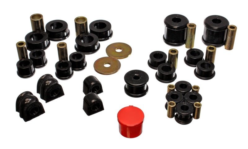 Energy Suspension 02-06 Subaru Impreza/WRX Black Hyper-Flex Master Bushing Set - Crew Original