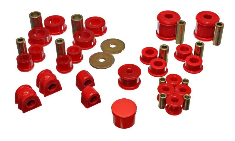 Energy Suspension 02-06 Subaru Impreza/WRX Red Hyper-Flex Master Bushing Set - Crew Original
