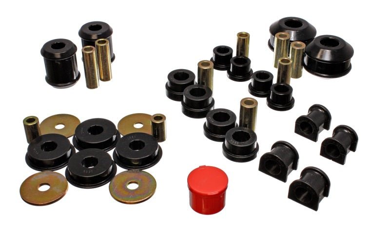 Energy Suspension 03-05 Mitsubishi Lancer EVO 8 Black Hyper-flex Master Bushing Set - Crew Original