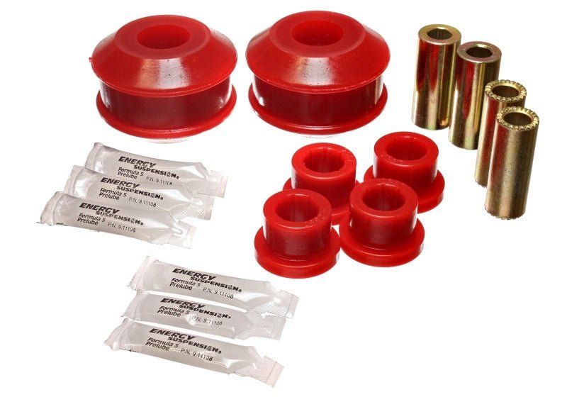 Energy Suspension 03-05 Mitsubishi Lancer EVO 8 Red Front Control Arm Bushing Set - Crew Original