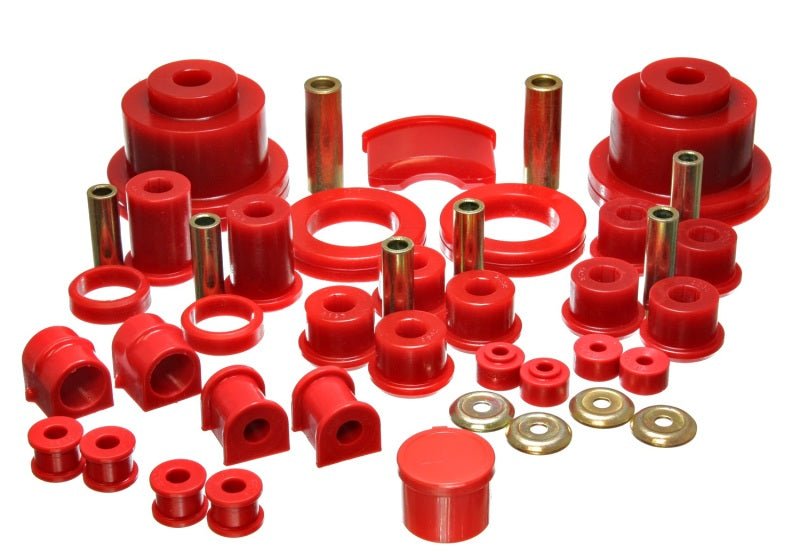 Energy Suspension 04 Pontiac GTO Red Hyper-flex Master Bushing Set - Crew Original