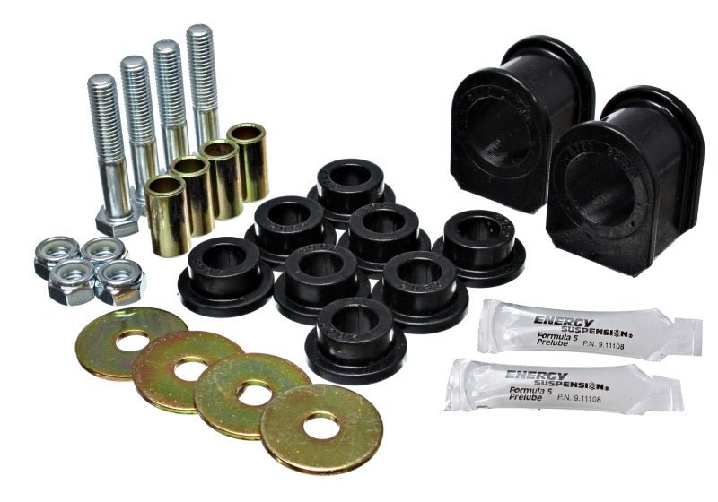 Energy Suspension 05-07 Ford Mustang Black Rear Sway Bar Frame Bushings (Must Reuse All Metal Parts) - Crew Original