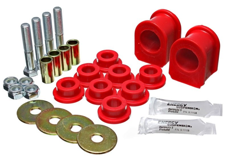 Energy Suspension 05-07 Ford Mustang Red Rear Sway Bar Frame Bushings (Must Reuse All Metal Parts) - Crew Original