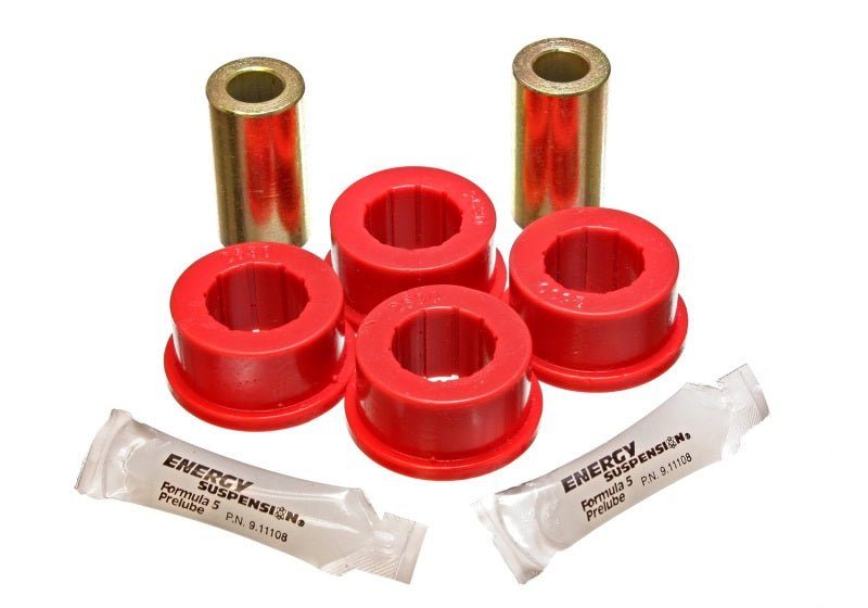 Energy Suspension 05-13 Ford Mustang Red Rear Track Arm Bushing Set - Crew Original