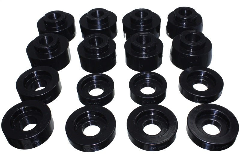 Energy Suspension 08-16 Ford F-250/F-350/F-450/F-550 Super Duty Crew Cab Black Body Mount Set - Crew Original