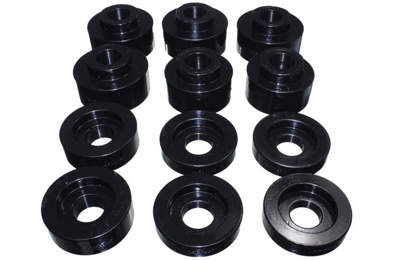 Energy Suspension 08-16 Ford F-250/F-350/F-450/F-550 Super Duty STD/Super Cab Black Body Mount Set - Crew Original