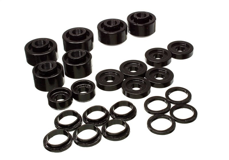 Energy Suspension 2005-07 Ford F-250/F-350 SD 2/4WD Reg Cab Body Mount Set - Black - Crew Original