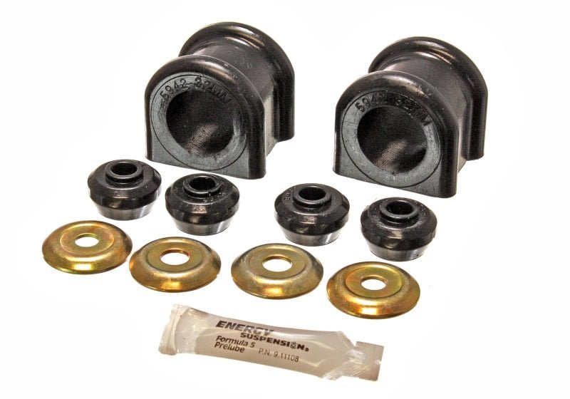 Energy Suspension 2006-08 Dodge Ram 1500/2500/3500 4WD 32mm Black Front Sway Bar Bushing Set - Crew Original
