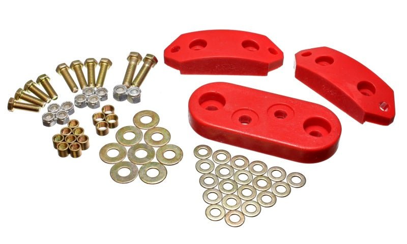 Energy Suspension 61-73 VW Beetle/70-73 Super Beetle Red Motor and Trans Mount Bushings (Inc H/W) - Crew Original