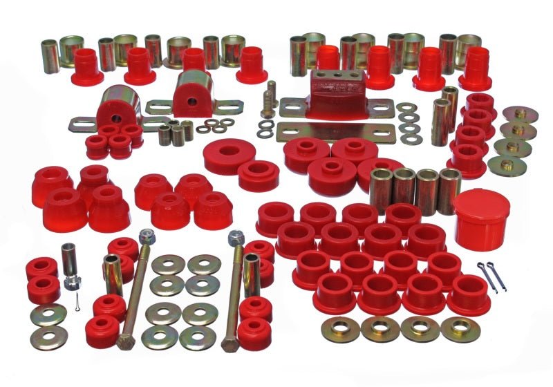 Energy Suspension 63-82 Chevrolet Corvette Red Hyper-flex Master Bushing Set - Crew Original