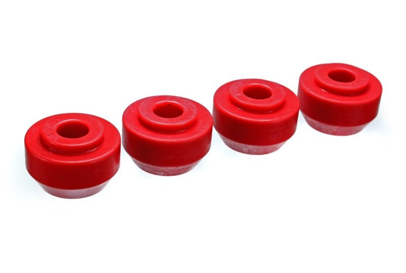 Energy Suspension 64-66 Ford Mustang Red Front Strut Rod Bushing Set - Crew Original