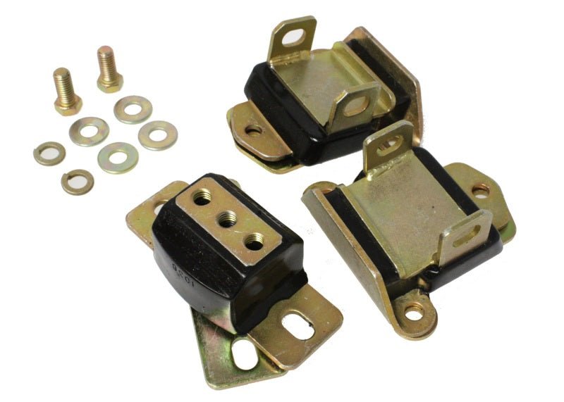 Energy Suspension 67-72 Camaro/64-72 Chevelle/63-82 Corvette Black Zinc 2 Engine & 1 Trans Mount Set - Crew Original