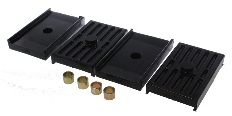 Energy Suspension 68-69 Firebird / 68-69 Camaro / 62-79 Nova/Chevy II Black Multi Leaf Spring Isolat - Crew Original