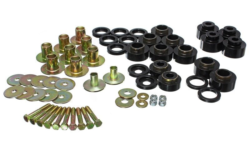 Energy Suspension 68-72 Chevy Chevelle/Monte Carlo/Malibu/El Camino Black Body Mount Set - Crew Original