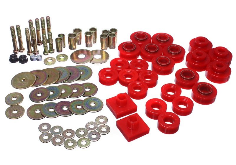Energy Suspension 68-72 Oldsmobile Cutlass Red Body Mount Set - Crew Original