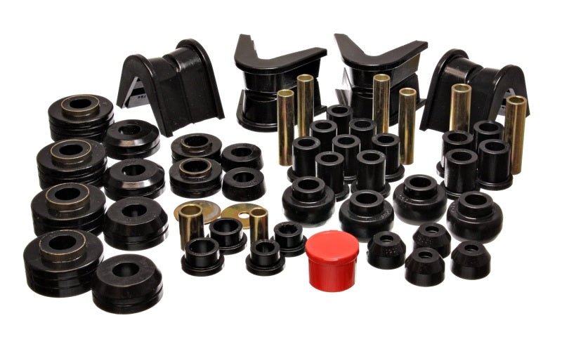 Energy Suspension 73-79 Ford F-150 Pickup 4WD Black Hyper-flex Master Bushing Set - Crew Original
