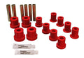 Energy Suspension 73-87 GM Denali XL/SUburban/Yukon XL 4WD Red Front Leaf Spring Bushing Set - Crew Original