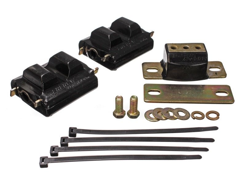 Energy Suspension 73-92 Chevrolet Camaro Black Motor and Transmision Mounts; Zinc Finish - Crew Original