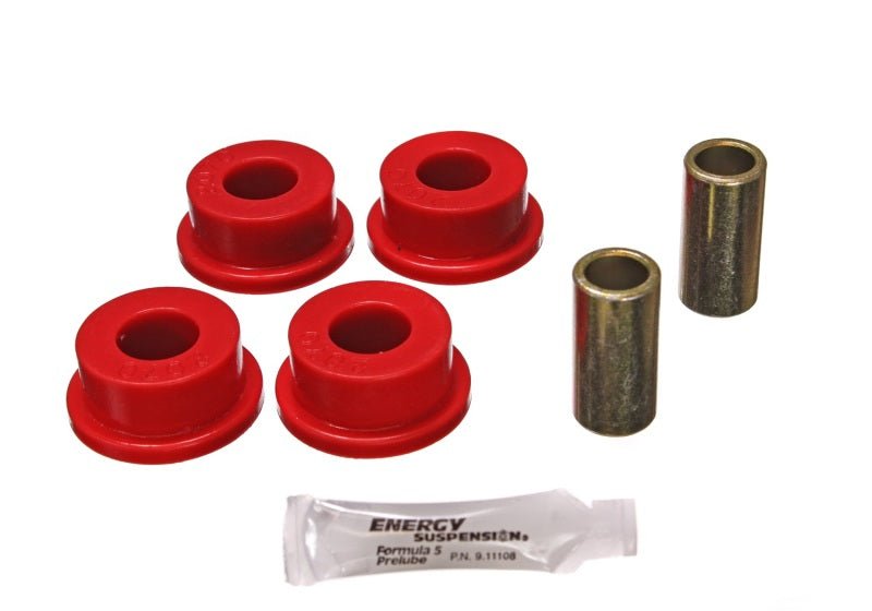 Energy Suspension 80-98 Ford F-250 4WD/F350 4WD Red Front Frame Shackle Bushing Set - Crew Original