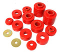 Energy Suspension 80-98 Ford F250/F350 / 80-92 Ford F100/F150 / 85-98 Ford F450 Red Body Mount Set - Crew Original