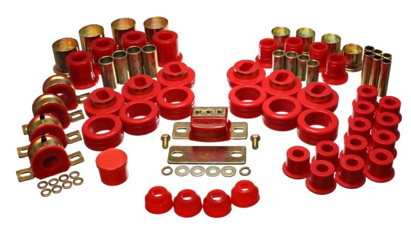 Energy Suspension 81-87 Chevy/GMC 2WD 1/2 Ton PickUp Red Hyper-flex Master Bushing Set - Crew Original