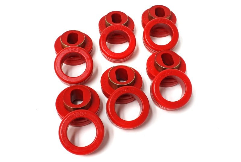 Energy Suspension 81-87 GM 1/2-3/4-1 Ton C-10/C-20/C30/C1500/C2500/C3500 PU 2WD Red Body Mount Set - Crew Original